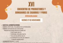 TODO LISTO PARA VIVIR EL XVI ENCUENTRO DE PRODUCTORES Y ARMADORES DE CIGARROS Y PUROS