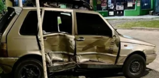 Goya: atrapado cuando huía luego de chocar contra otro vehículo