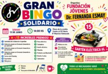 Fundación Jóvenes invita al Gran Bingo Solidario en el barrio Mauricio Valenzuela