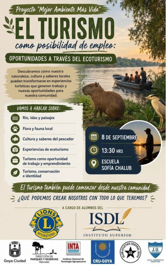 Proyecto mejor ambiente mas vida charla Escuela Sofia Chalub Flyr